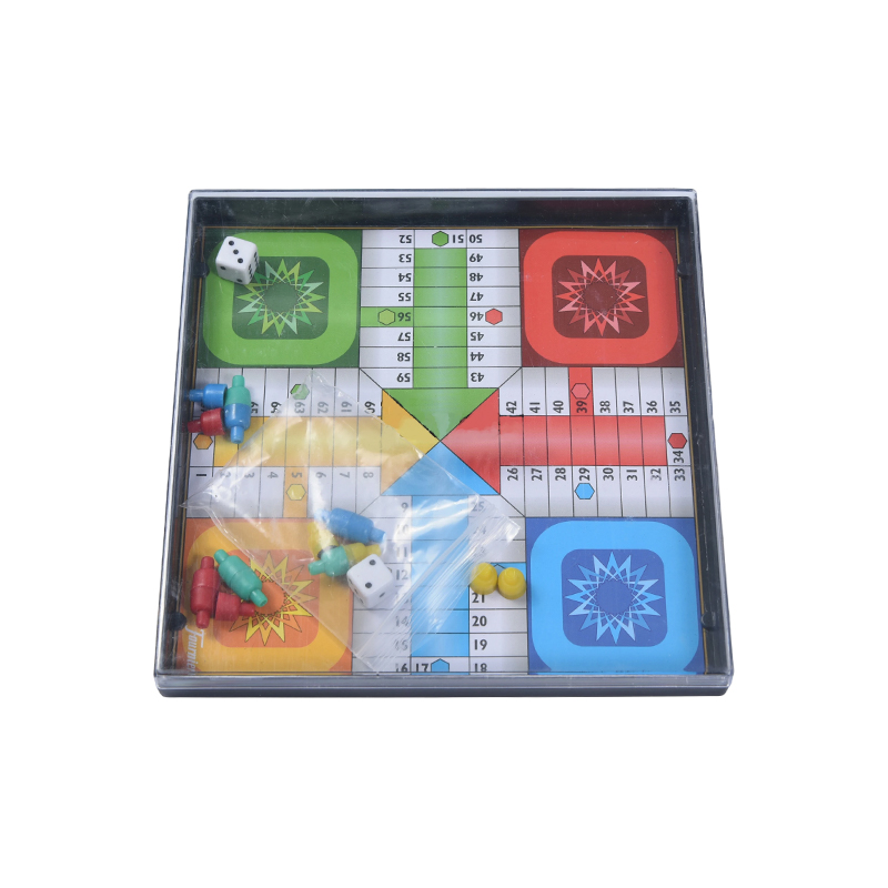 휴대용 플라스틱 케이스 에디션 클래식 플라잉 체스(Ludo) 게임