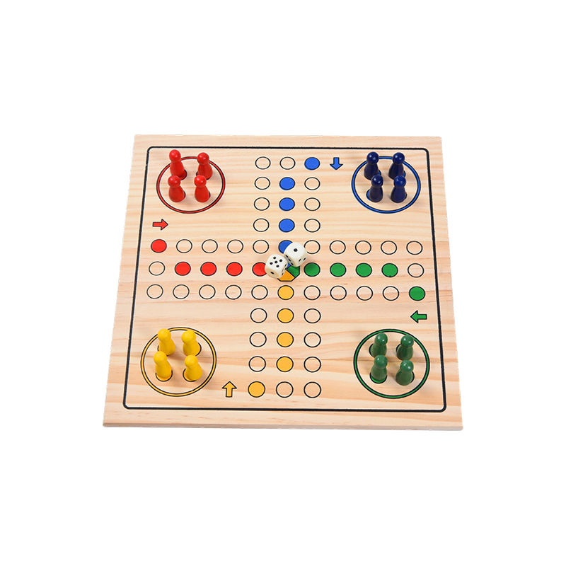 가족 엔터테인먼트 에디션 클래식 LUDO 나무 보드 게임